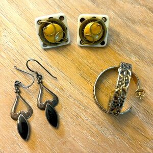 Vintage earrings- set of 3
